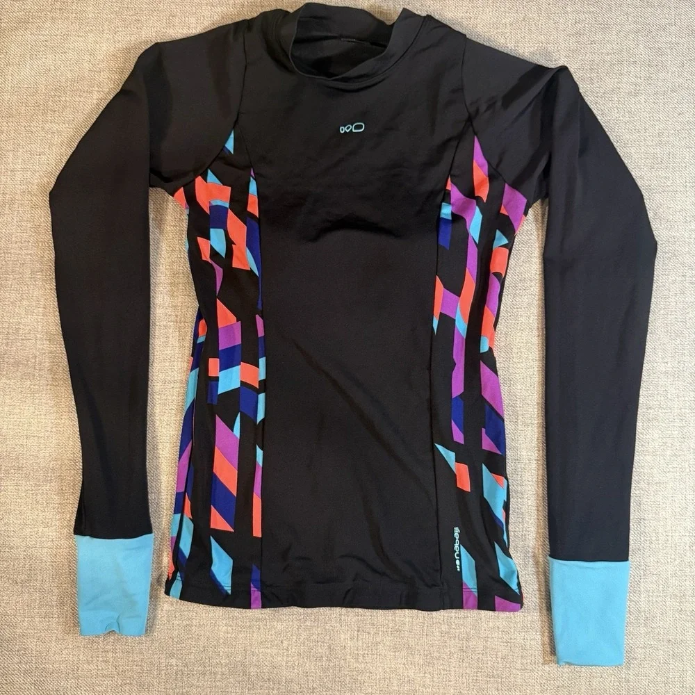 Nabaiji Women's Rash Guard Swim Top Long Sleeve UPF Surf Swim Shirt Black M
